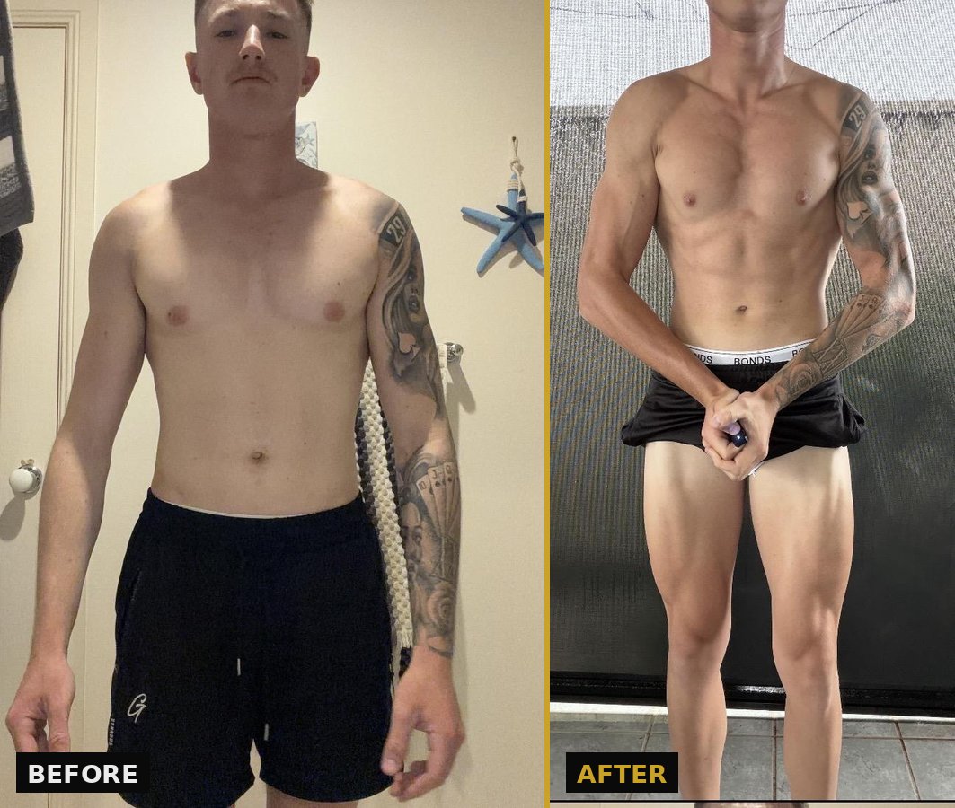 Tahj's before and after transformation