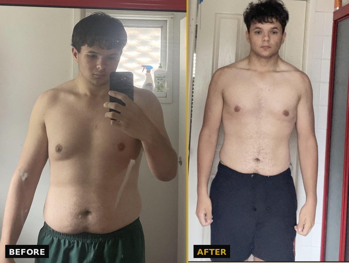 Peter's before and after transformation